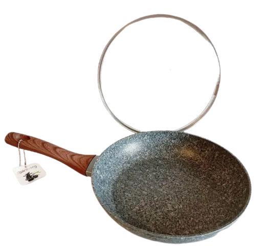 Сковорода індукційна RB-750 з мармуровим антипригарним покриттям 24 см Сірий (RB-750_4715)