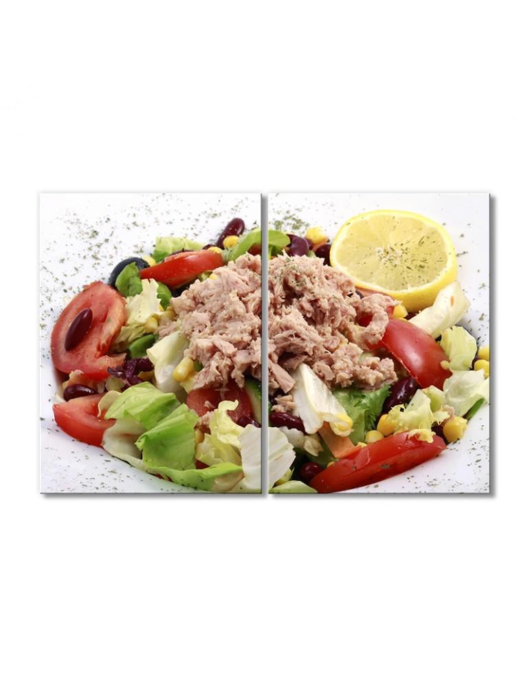 Картина модульная Салат с тунцом 2 модуля 120x180 см