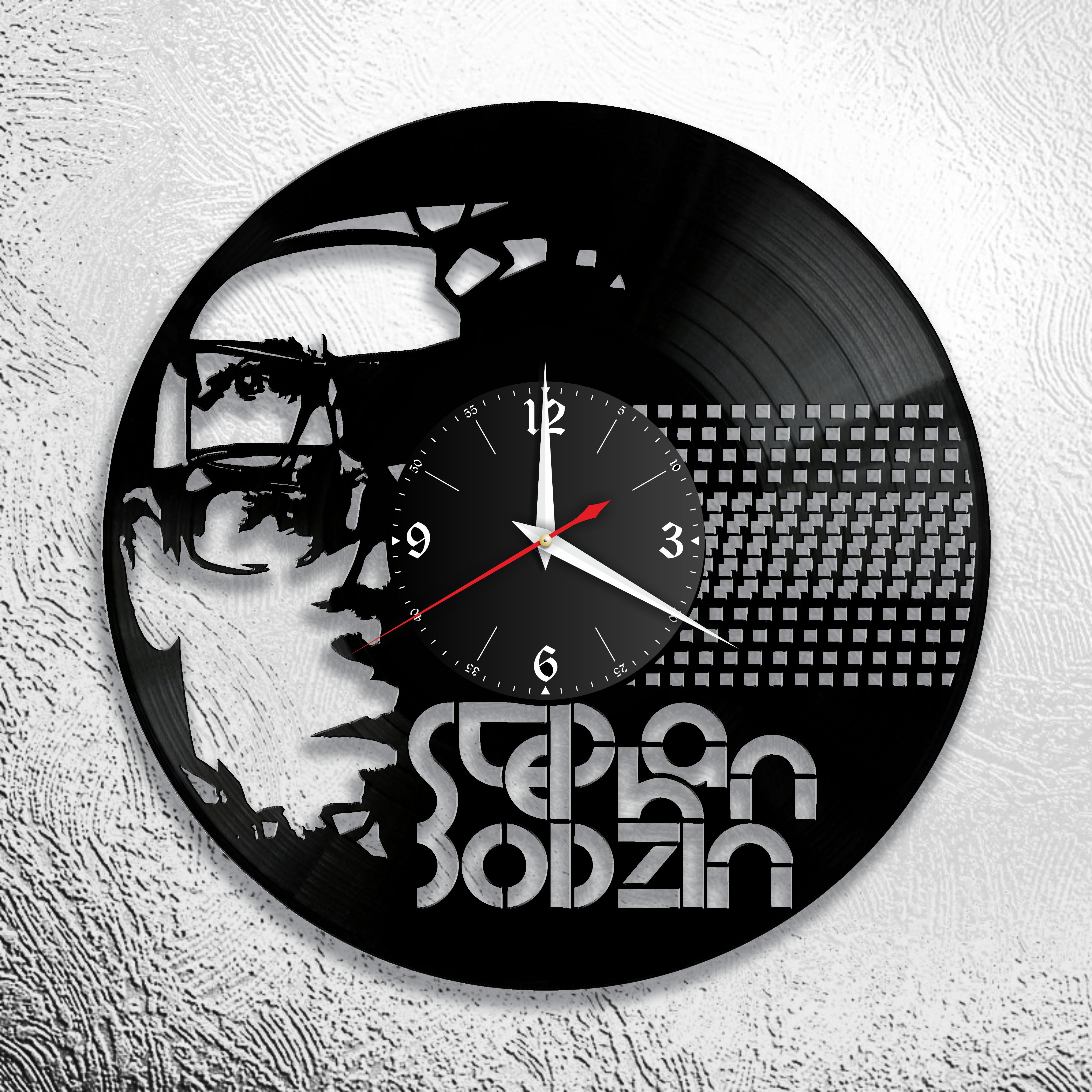 Часы настенные Штефан Бодцин 0735 из виниловой пластинки