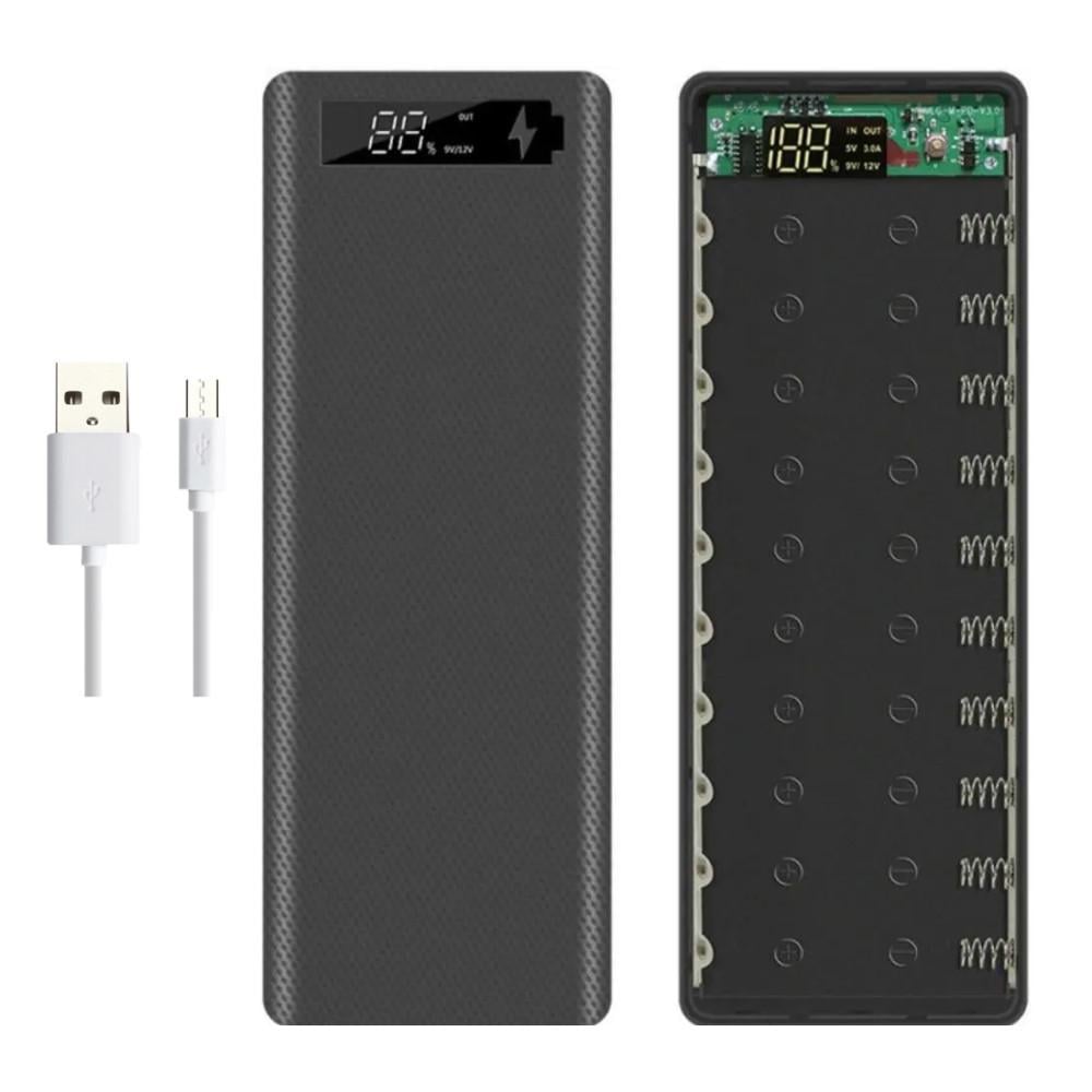 Корпус для повербанка на 10 ячеек 18650 3A 5/9/12V 2USB PD QC3.0 (9589903) - фото 6