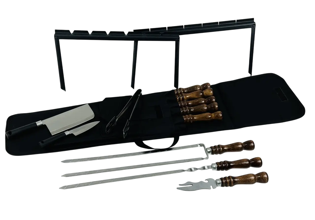 Набор шампуров GrillMaste 12 пр. Коричневый (10-164-NB-2233)