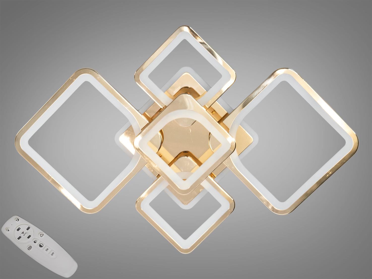 Люстра потолочная LED с димером и цветной подсветкой 95W (8060/2+3G 3col dim) Люстра потолочная LED с димером и цветной подсветкой 95W (8060/2+3G 3col dim)