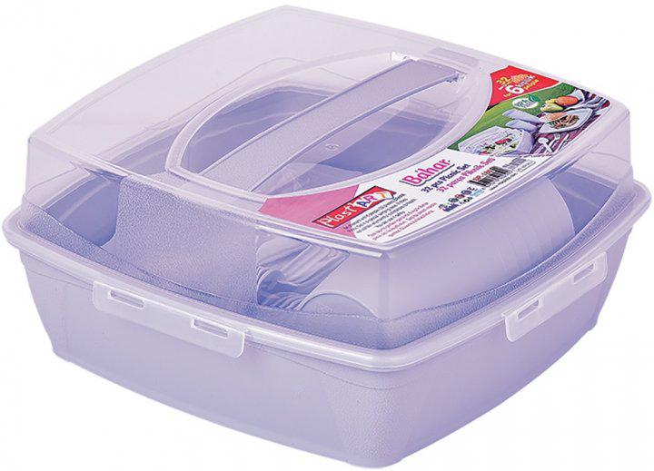 Набор для пикника на 6 персон 32 предмета Фиолетовый (11-12-35765) Набор для пикника на 6 персон 32 предмета Фиолетовый (11-12-35765)