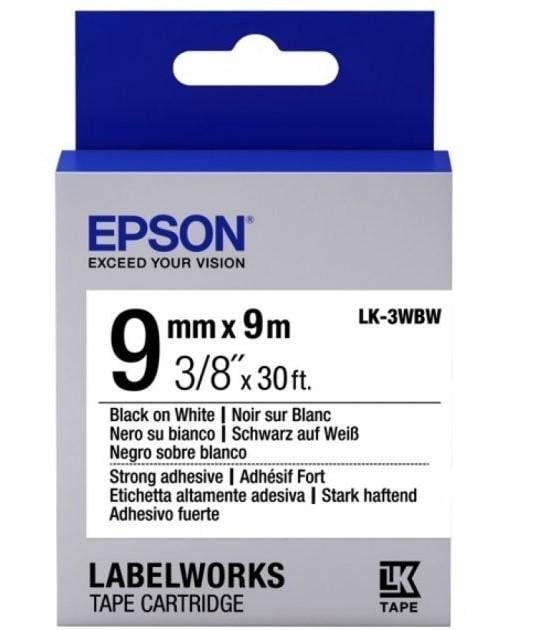 Картридж с лентой EPSON Tape LK3WBW Черный с белым (C53S653007)