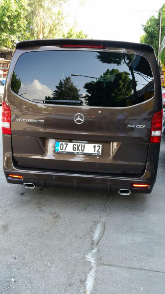 Накладка на задній бампер для Mercedes Vito/V W447 2014 року V1 під фарбування - фото 3