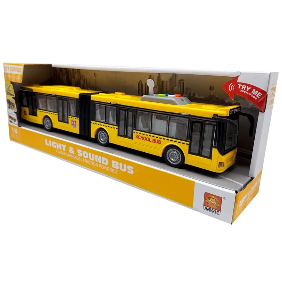 Детский игрушечный Автобус Bambi Желтый (WY913A) Детский игрушечный Автобус Bambi Желтый (WY913A)