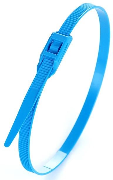 Хомут нейлоновий Apro з низьким профілем замка 100 шт. 8x400 мм Блакитний (CTLC-1640)