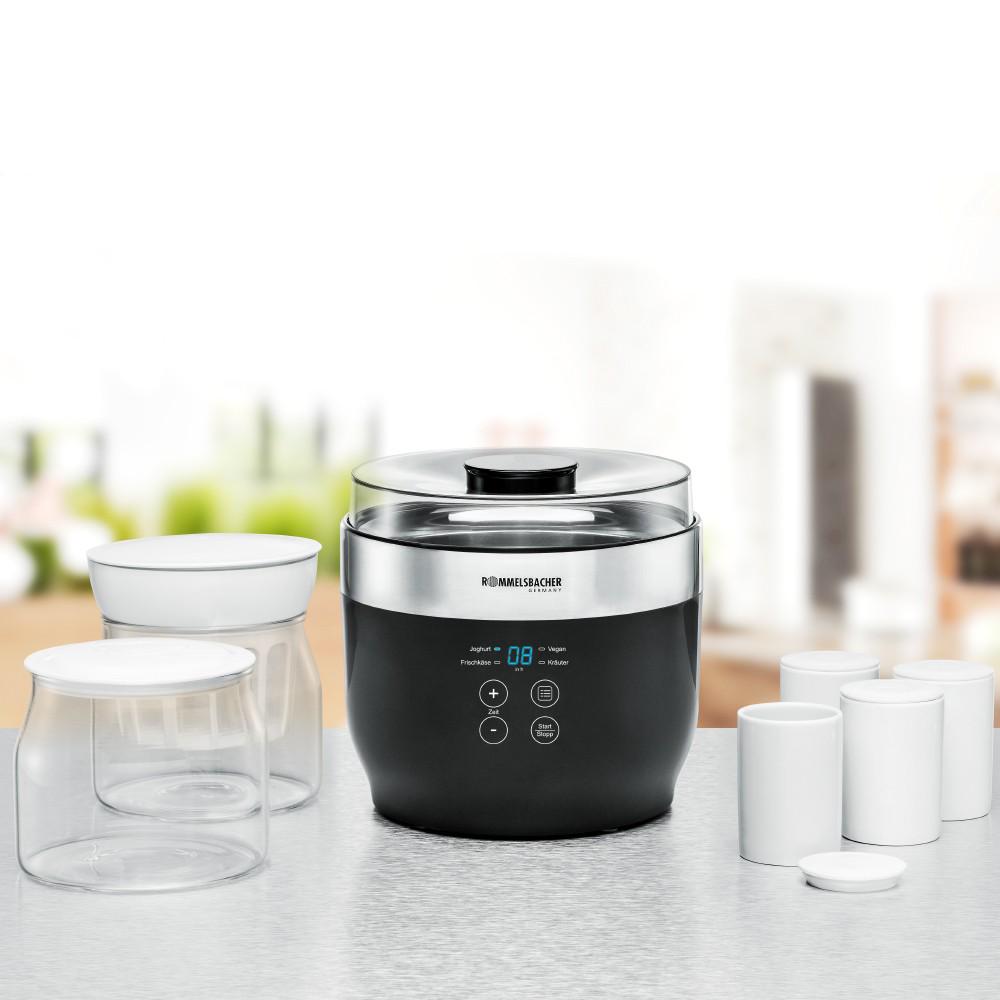 Стаканчики керамічні порційні Rommelsbacher JB 4 для йогуртниці JG 80 Jona 4 шт. - фото 2 Стаканчики керамічні порційні Rommelsbacher JB 4 для йогуртниці JG 80 Jona 4 шт. - фото 2