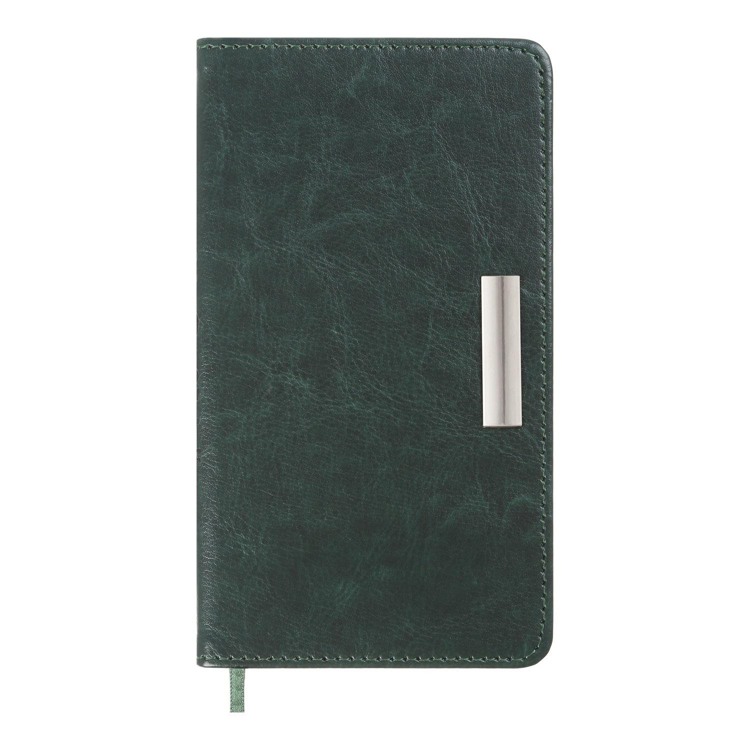 Еженедельник датированный Buromax Salerno 2024 85х153 мм 128 стр. Зеленый (BM.2892-04)