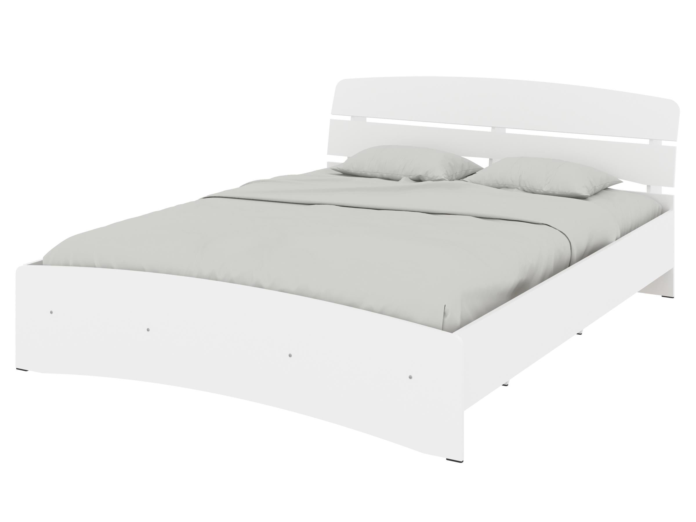 Кровать двуспальная PEHOTIN Кровать-160 Милана 160x200 см Белая (PN-100979) Кровать двуспальная PEHOTIN Кровать-160 Милана 160x200 см Белая (PN-100979)