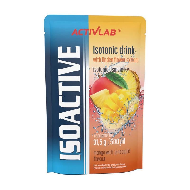 Изотоник с электролитами в саше ACTIVLAB Isoactive Isotonic Drink 31,5 г Манго/Ананас