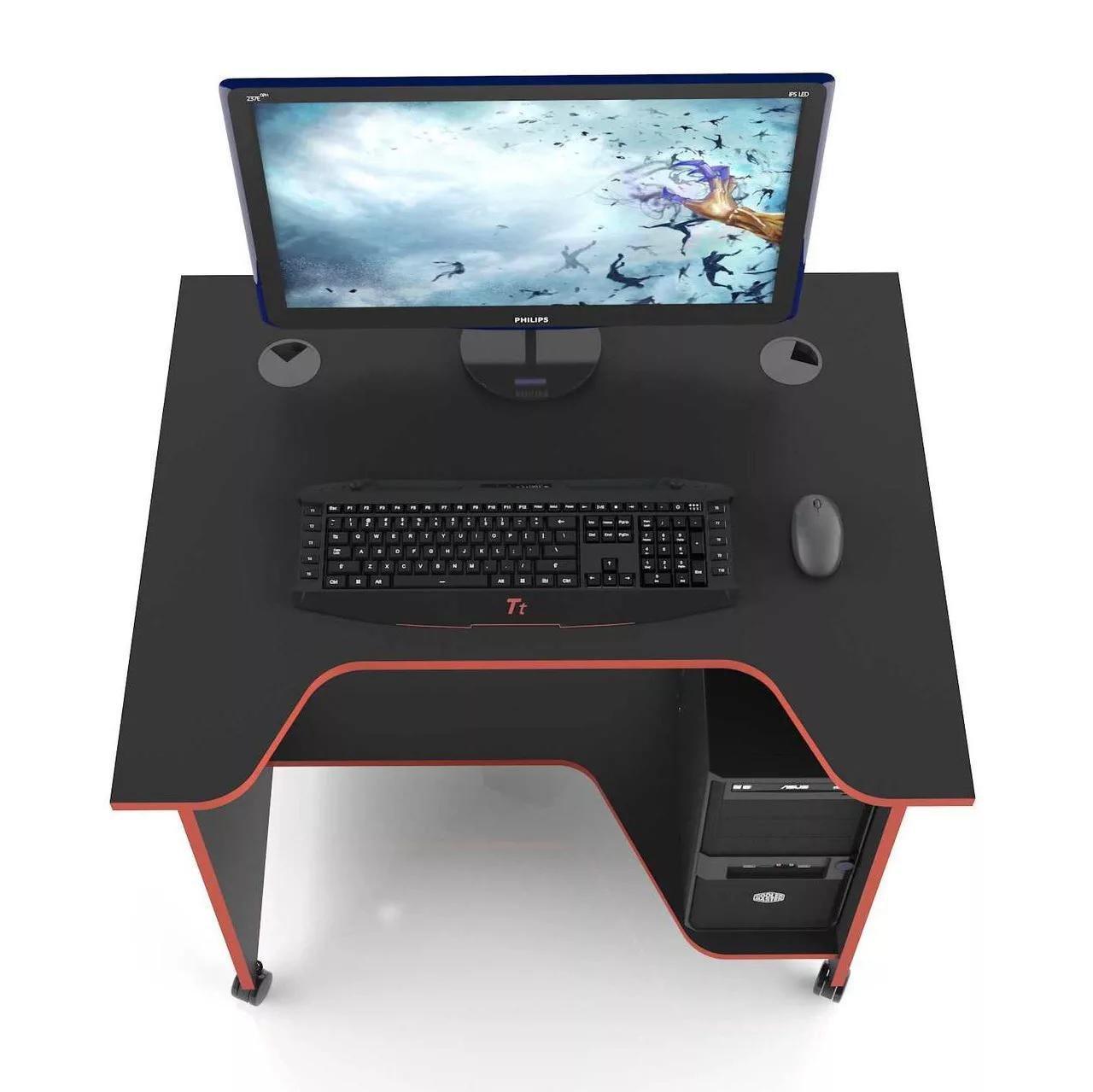 Стол компьютерный XGamer MINI XG10 и XG 08 Черный с красным (12852128) - фото 2