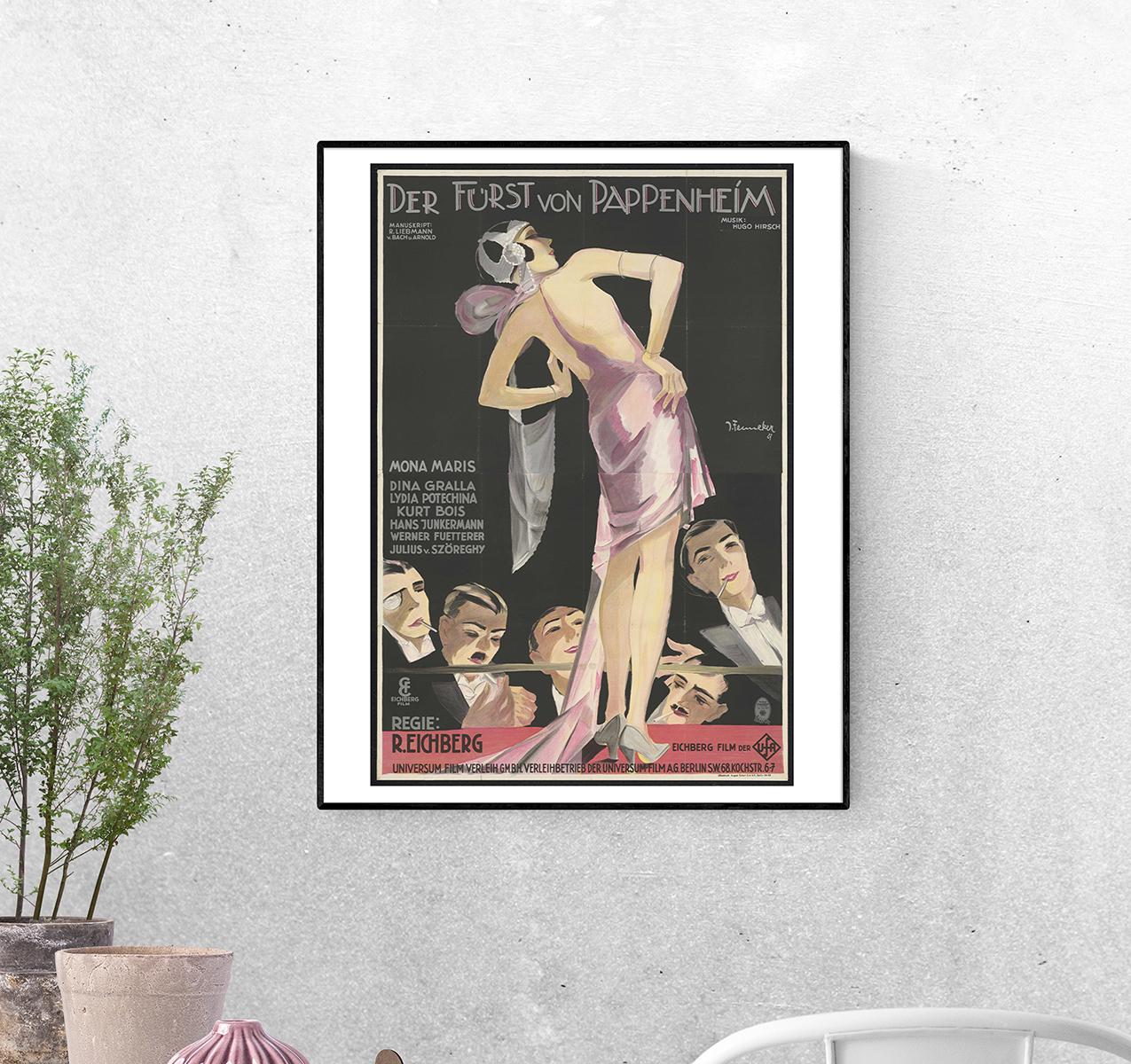 Постер Der Fürst von Pappenheim 1927 Режиссёр Рихард Айхберг художник Йозеф Феннекер А-1 (Afisha1906009_Poster)