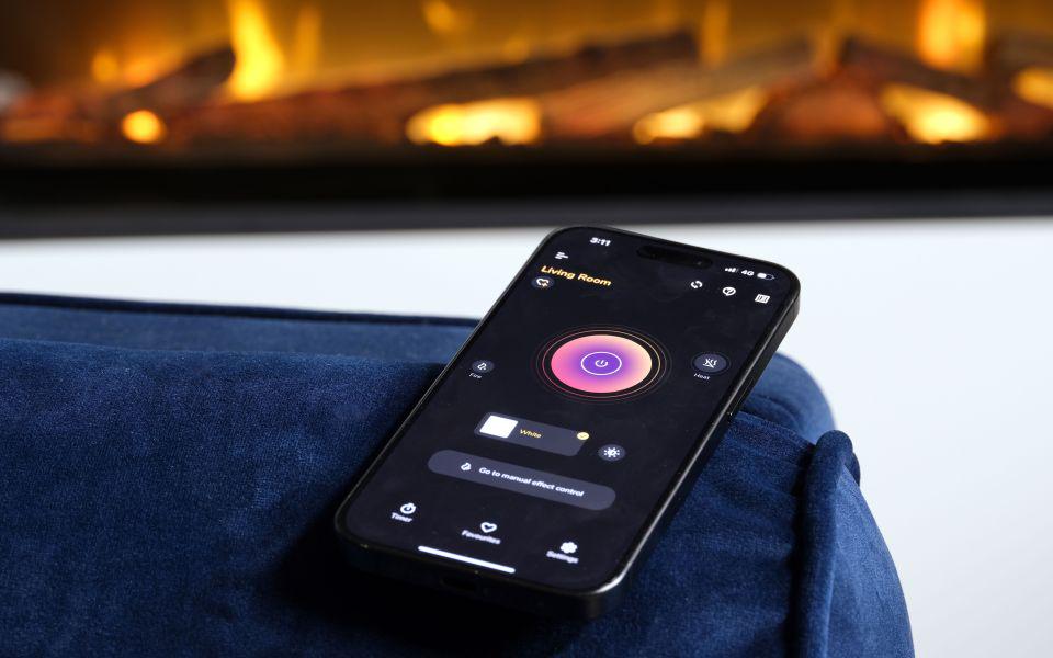 Электрокамин с обогревом с дровами и кристаллами стекла Dimplex Ignite Evolve 60 (EVO1500) - фото 4