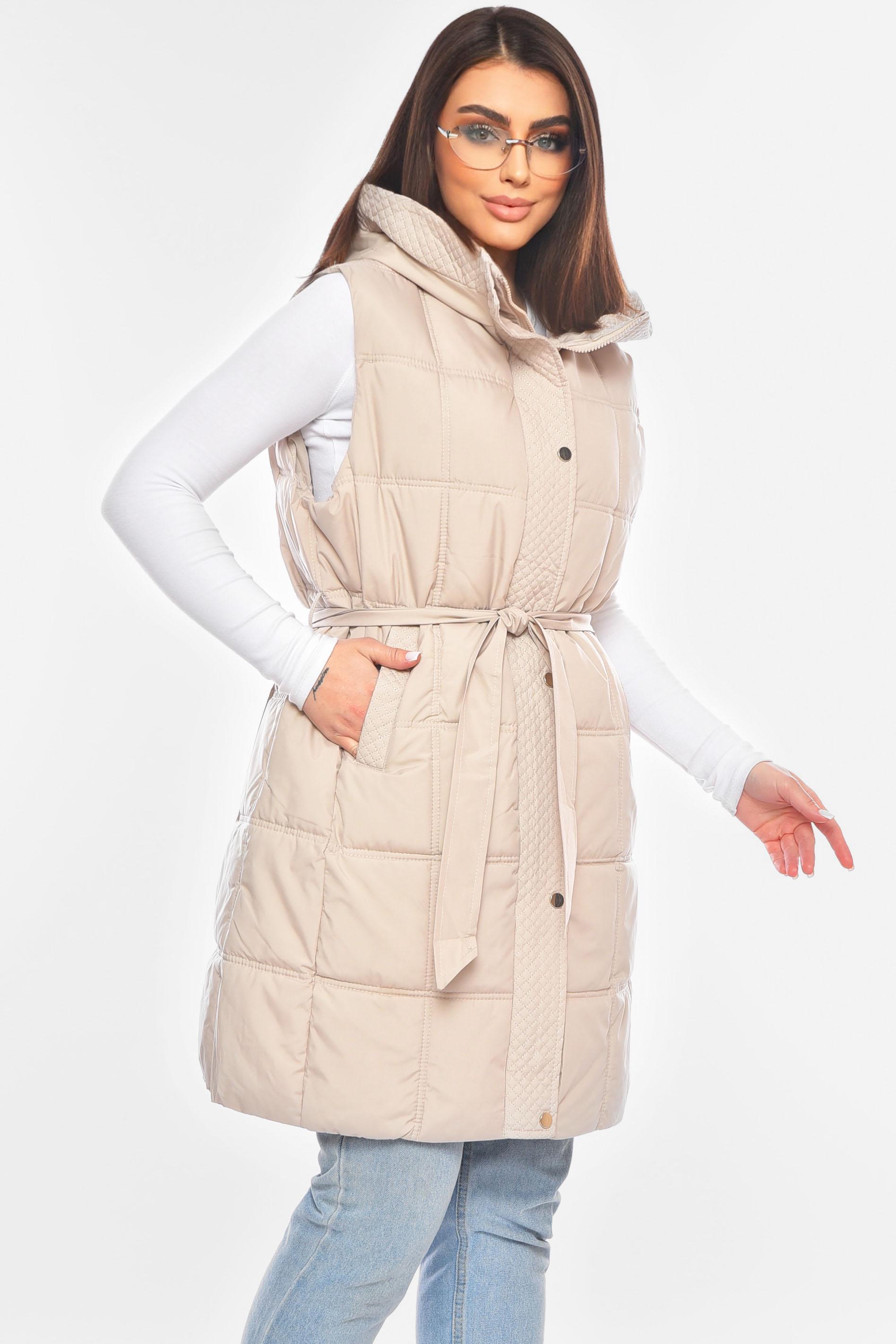 Жилетка жіноча батальна 200314 4XL Бежевий - фото 2
