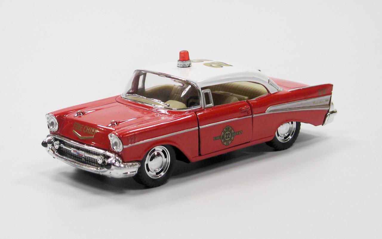 Машина металлическая KT5325W Chevrolet Bel Air 1957 Fire Chief