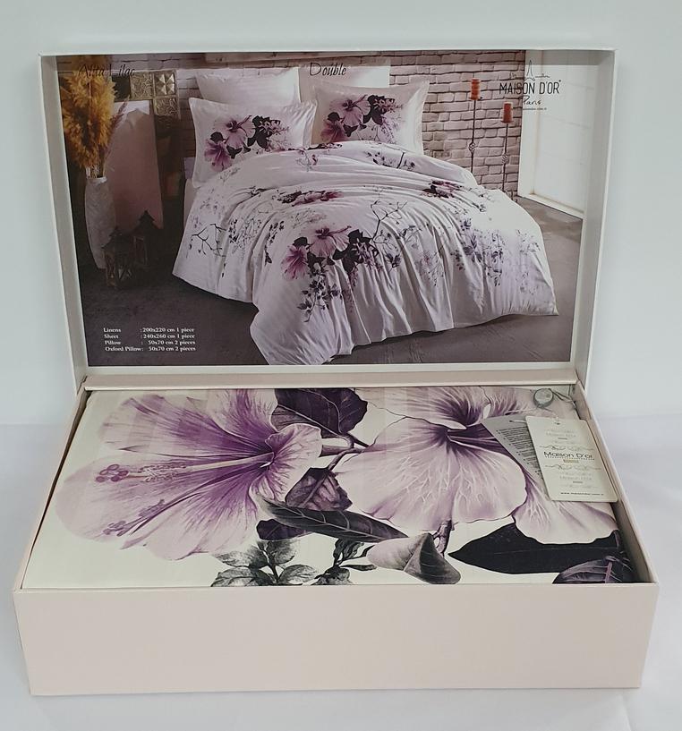 Постельное белье Maison D'or сатин Alita Lilac евро