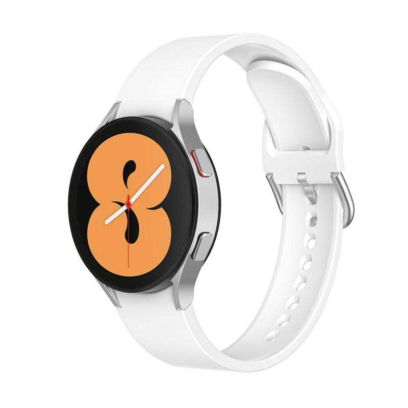 Силиконовый ремешок Watchbands OneLine для Samsung Galaxy Watch 4 Classic 42 мм Белый (WB00S4ONELINE42-1) - фото 3