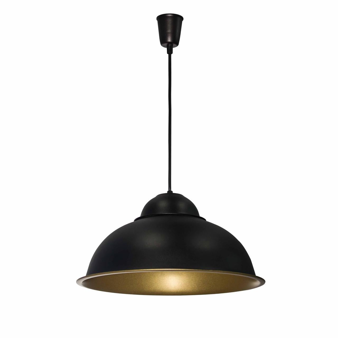 Подвесной светильник лофт MSK ELECTRIC Dome СП 3614 BK+GD (613343)