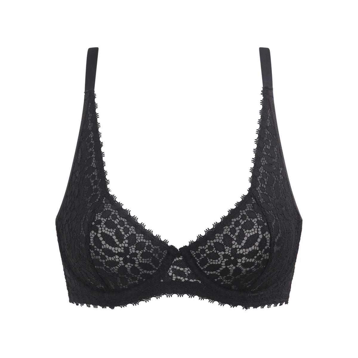 Бюстгальтер балконет DIM Daily Dentelle 0HZ E75 Черный