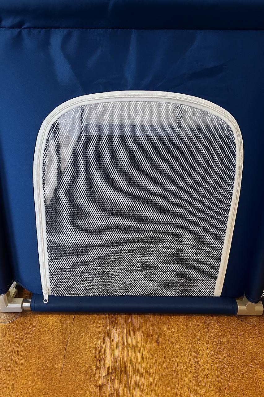 Манеж дитячий ігровий 120х120 см Синій (MG010) - фото 2