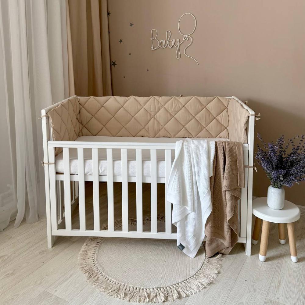 Бортик стеганный Baby Dream для детской кровати на 3 стороны 240 см Лате (2746)