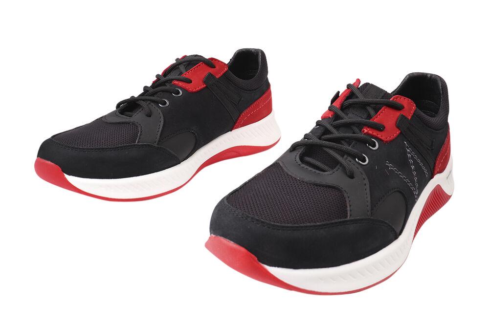 Кросівки чоловічі Konors зі шкіри-нубука на шнурівці р. 42 Чорний (526-21DTS) - фото 5