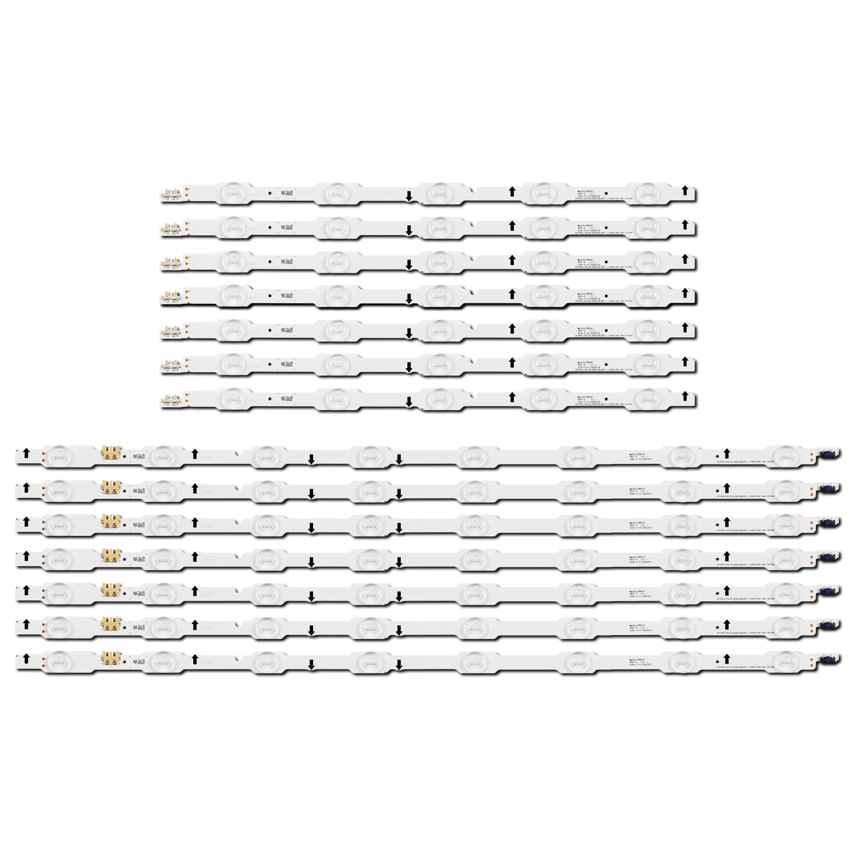 Комплект LED подсветки для TV DUGE-550DCA-R5 DUGE-550DCB-R5 2014SVS_UHD_55_3228_L08+R05 DUGE-550DCA/DCB-R5 55" 14 шт. (ART-14098)