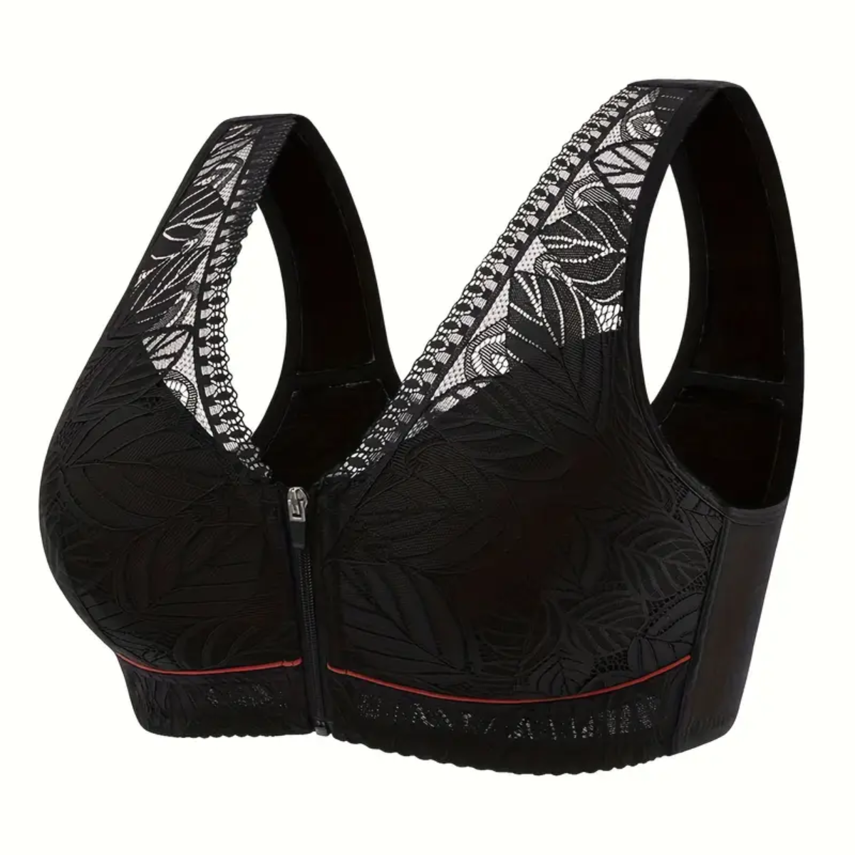 Бюстгальтер сетевой AgeleLace с молнией спереди М Черный (3212)