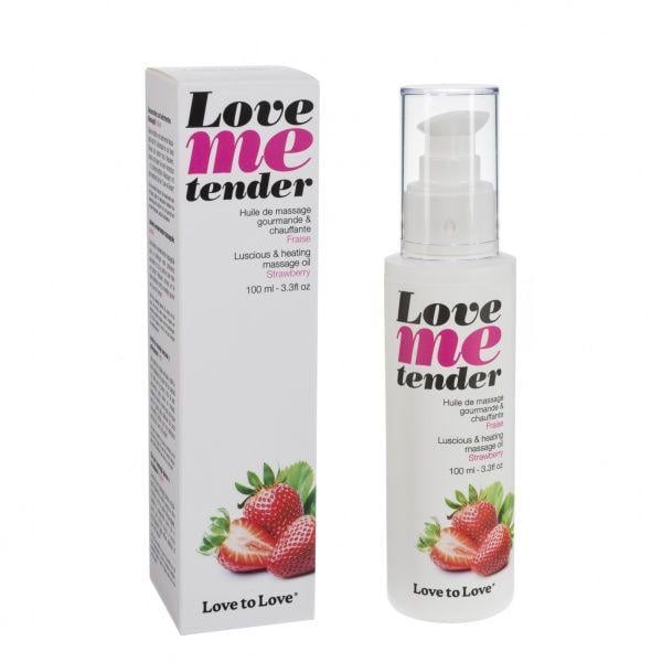 Массажное масло Love To Love Love Me Tender Strawberry 100 мл
