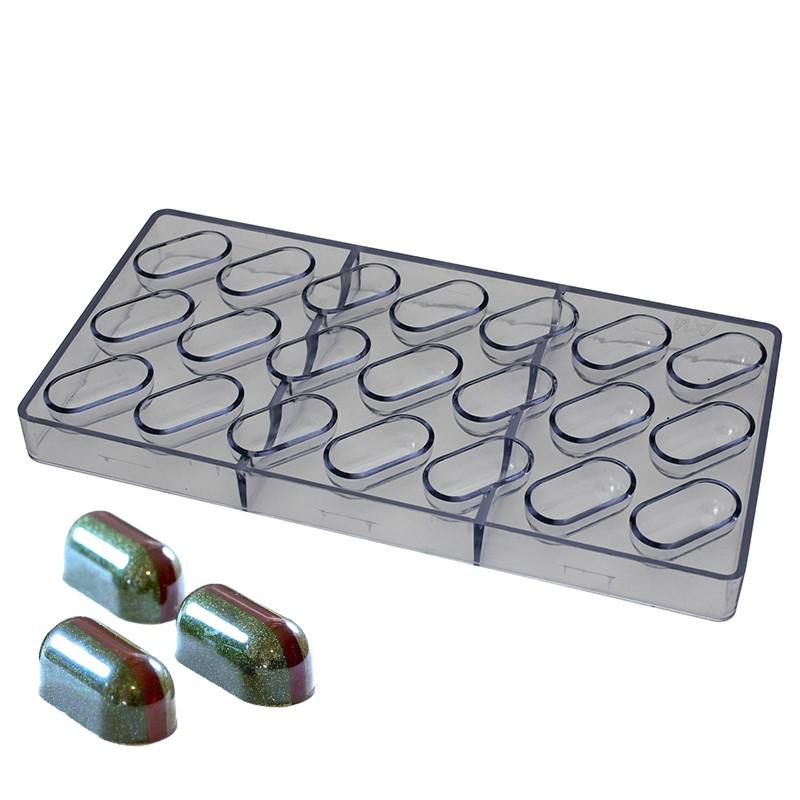 Форма поликарбонатная для шоколада Baker Капсула 21 ячейка (27b38363)