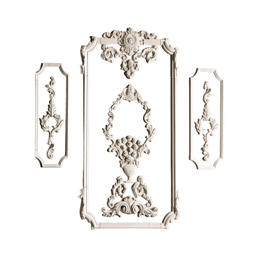 Комплект рамок декоративных гипсовых 3 шт. 2000/2480 мм (29031706)