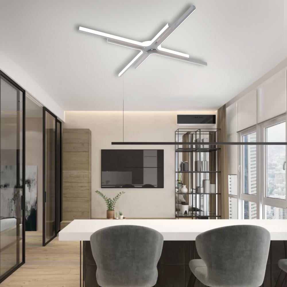 Люстра світлодіодна керована ESLLSE ESTA 70 Вт 4L 770x60 мм Білий (141-10587-01) - фото 6