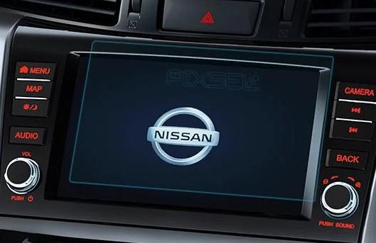 Защитное стекло Pixsel гибридное матовое на монитор Nissan NAVARA-6,8" 2016