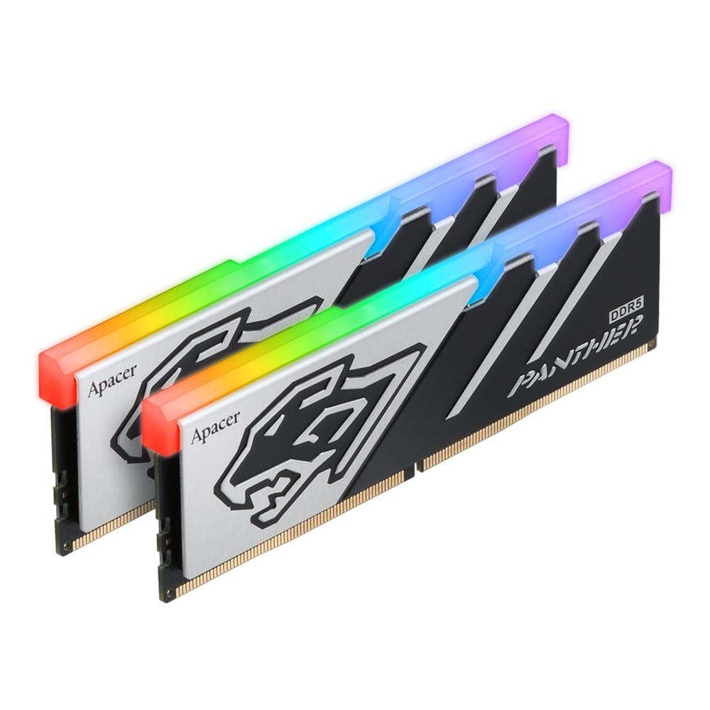 Оперативная память с подсветкой Apacer Panther RGB DIMM 32 Гб DDR5 5600 МГц CL40 Черный (AH5U32G56C5229BAA-2)