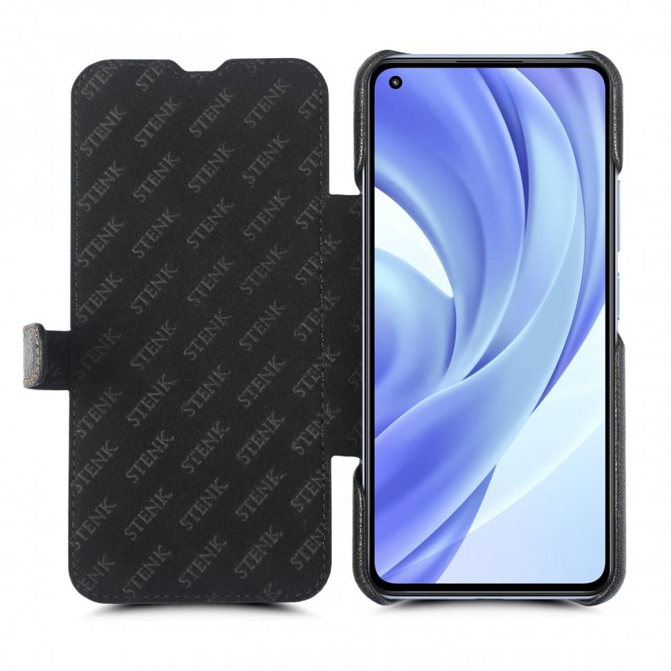 Чехол книжка Stenk Premium для Xiaomi Mi 11 Lite Черный (68731)