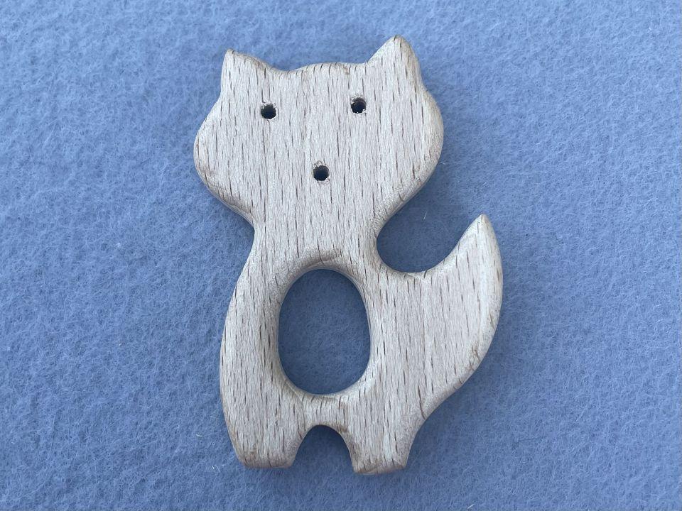 Грызунок деревянный Котик