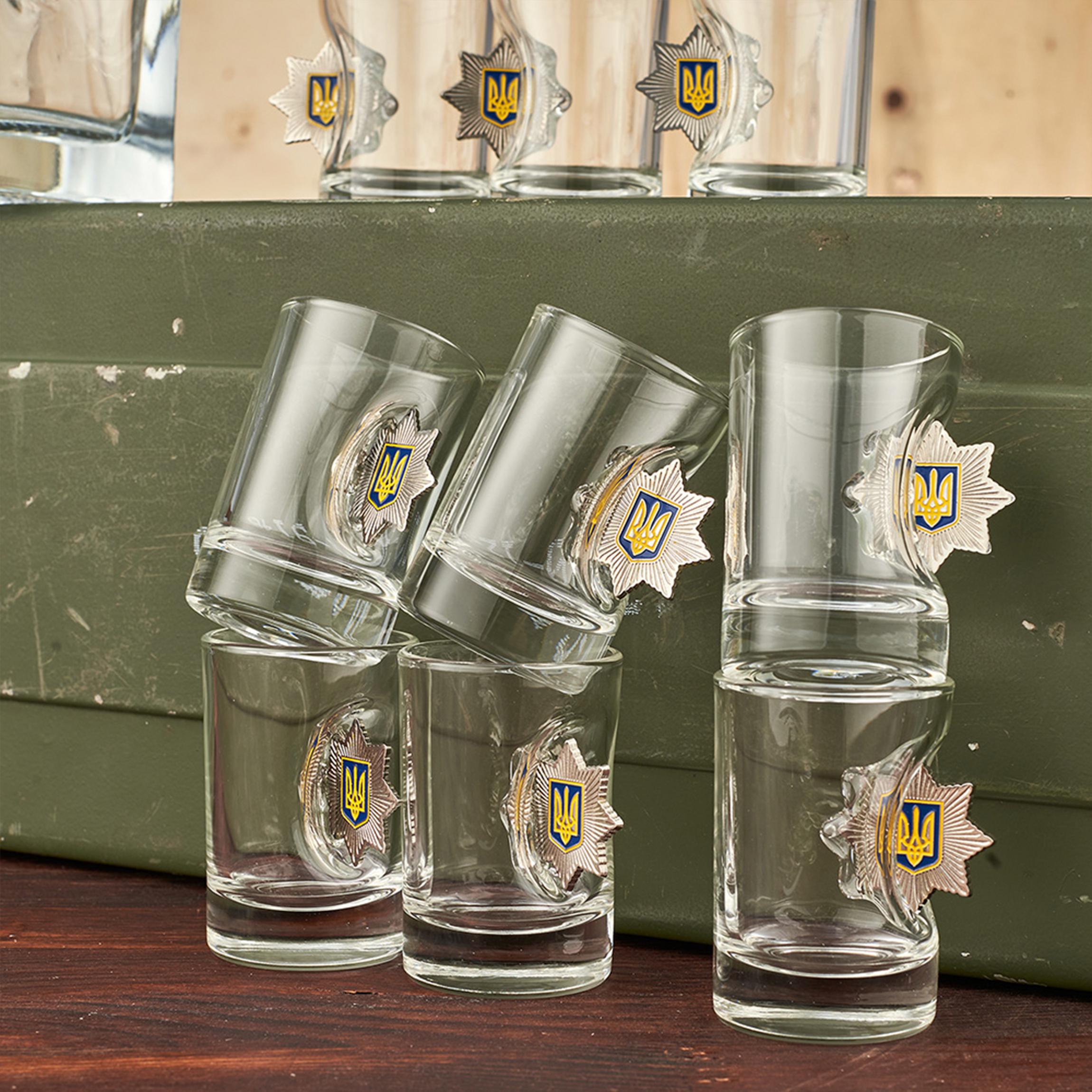 Набор VSKLO БК большой графин и рюмки Полиция (28918548) - фото 6 Набор VSKLO БК большой графин и рюмки Полиция (28918548) - фото 6