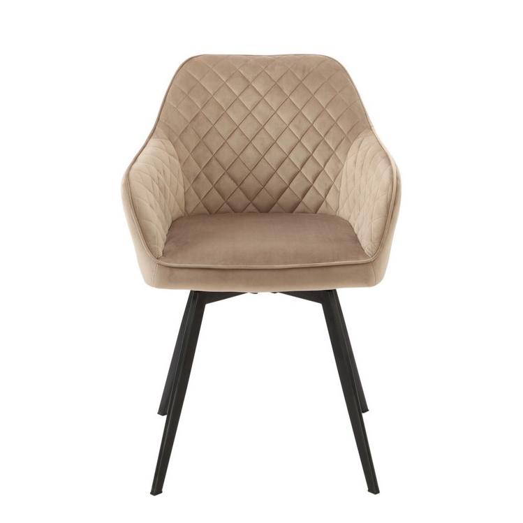 Стул обеденный Ветро R-63 поворотный 1040х700х450 мм Черный/Капучино