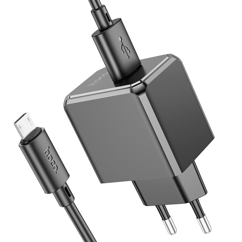 Зарядний пристрій мережевий Hoco CS11A Micro USB cable Ocean single port charger 10,5 Вт Чорний Зарядний пристрій мережевий Hoco CS11A Micro USB cable Ocean single port charger 10,5 Вт Чорний