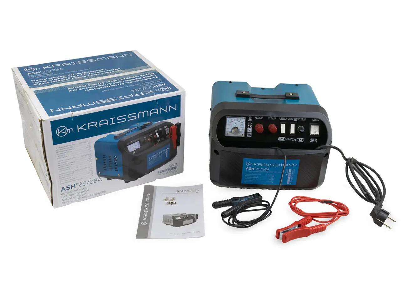 Зарядно-пусковое устройство KRAISSMANN ASH'25/28A 450 Вт 12/24 В 5-25 А 28 А (28922268)