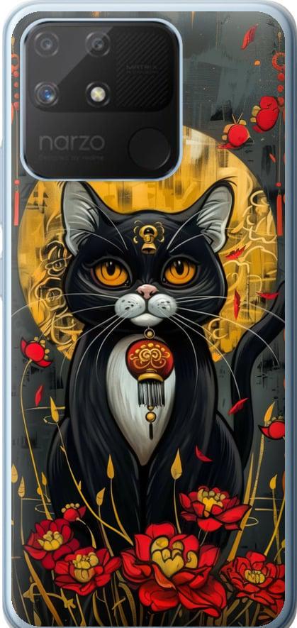 Чехол на Realme Narzo 50A China Cat (6134t-2514-42517)