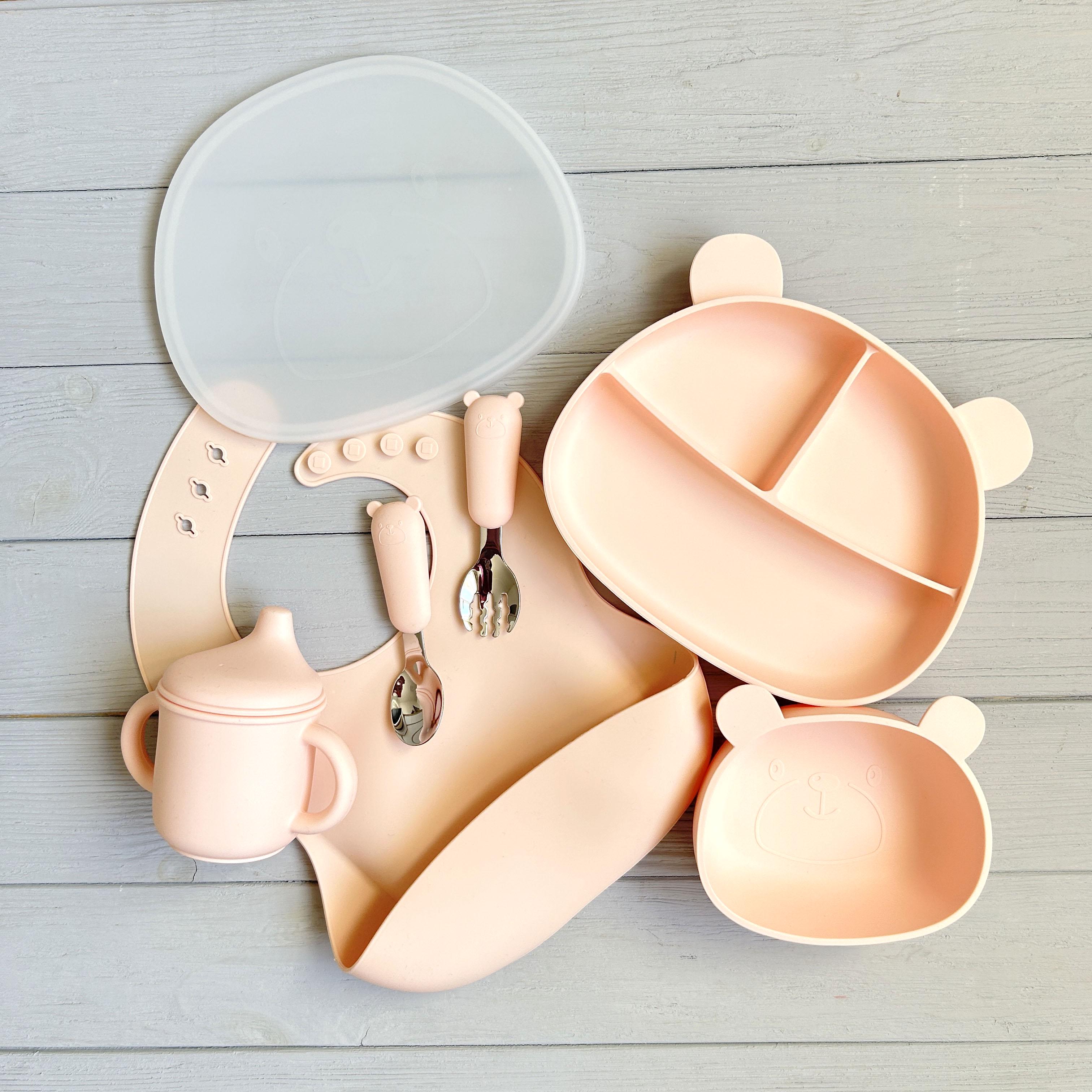 Детская посуда силиконовая Мишка BPR img_e9230 Y4 Розовый (65531) - фото 3 Детская посуда силиконовая Мишка BPR img_e9230 Y4 Розовый (65531) - фото 3