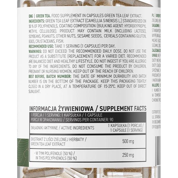 Жироспалювач комплексний Ostrovit Vege Green Tea 90 капс. (000021041) - фото 2