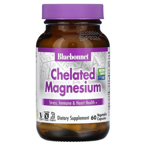 Магний Bluebonnet Chelated Magnesium 60 капс. (BLB-00682)