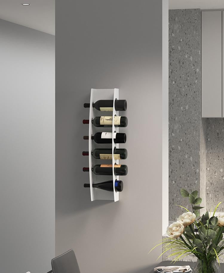 Полиця-тримач для вина NC Home WineLine на 6 пляшок Білий (110324) - фото 3