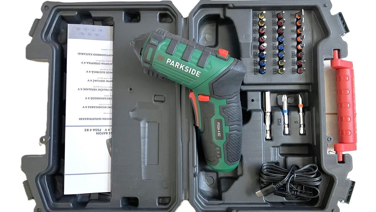 Отвертка аккумуляторная PARKSIDE PSSA 4 B2 4 V 1500 mAh 10 Nm - фото 2 Отвертка аккумуляторная PARKSIDE PSSA 4 B2 4 V 1500 mAh 10 Nm - фото 2