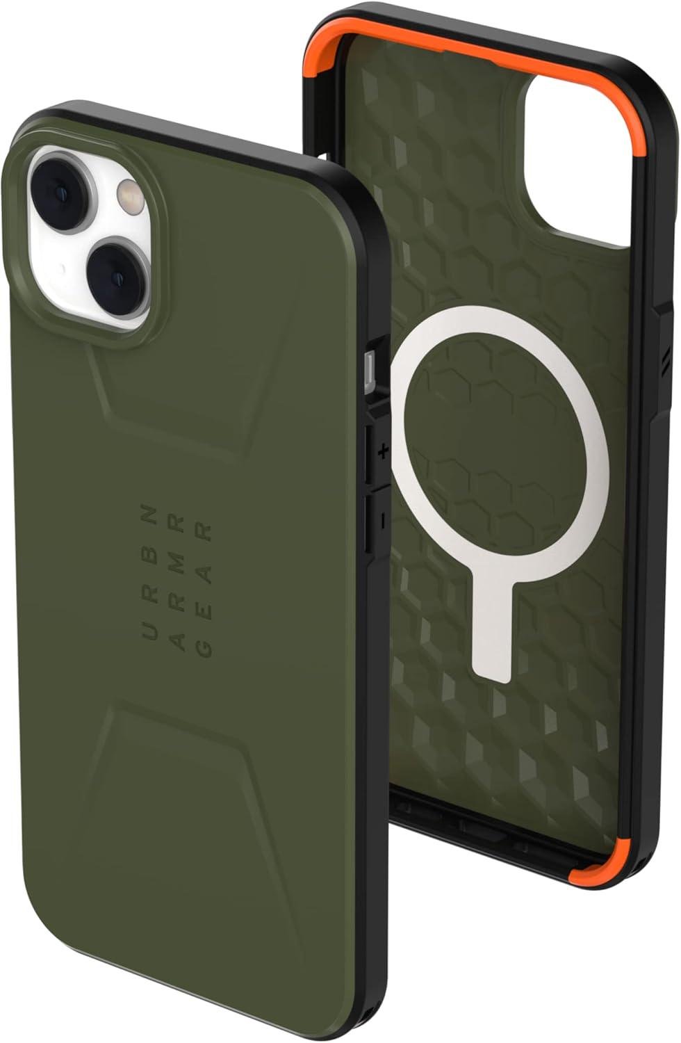 Чехол противоударный UAG Civilian with Magnet 114037117272 для Iphone 14 Plus| 15 Plus 6,7" Olive