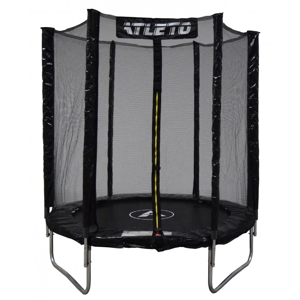 Батут детский Atleto с сеткой 183 см Черный (42400450) Батут детский Atleto с сеткой 183 см Черный (42400450)