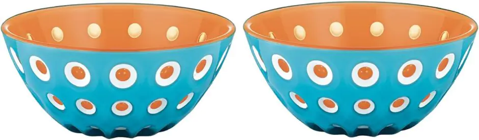 Набор салатников Guzzini Le Murrine пластик 12 см 2 шт. Оранжево-голубой (173-135-279412145)